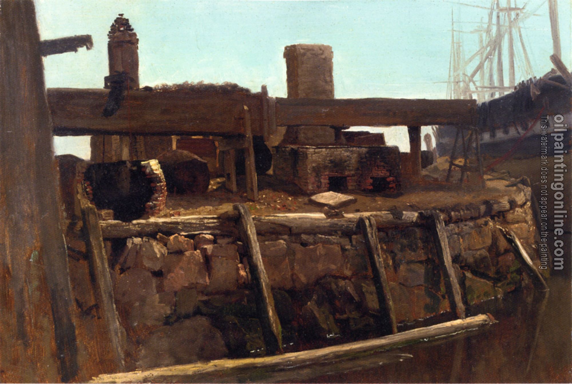 Bierstadt, Albert - Wharf Scene